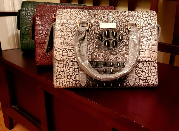 ESOHE crocodile inspired handbag