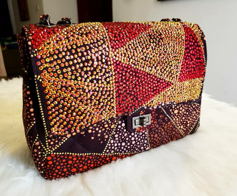 YE' Studded Ankara bag