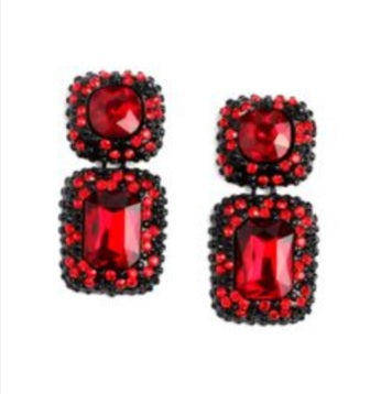 Vintage Gemstone Stud Earrings