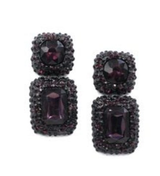 Vintage Gemstone Stud Earrings