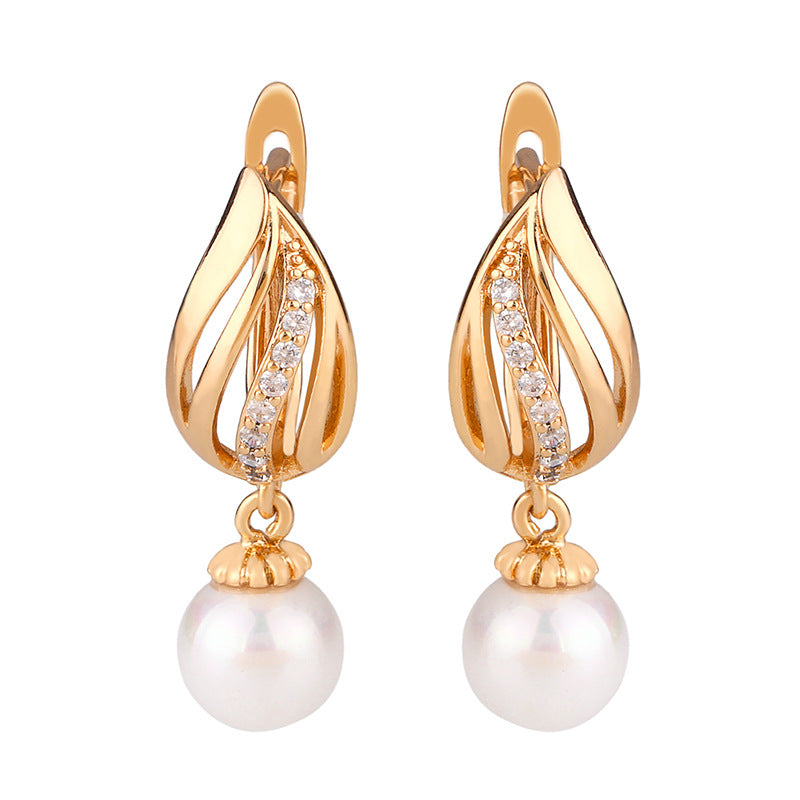 Pearl waterdrop earrings