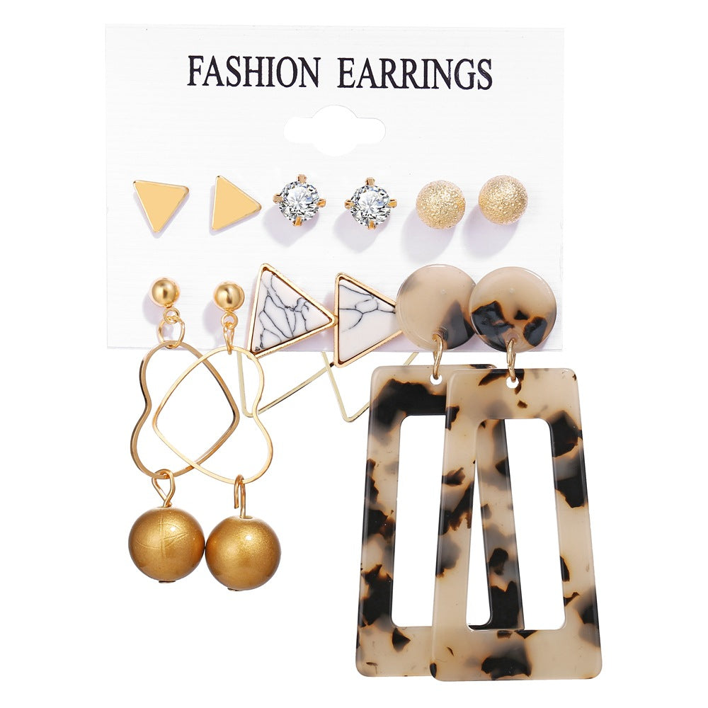 Earrings 6 piece set