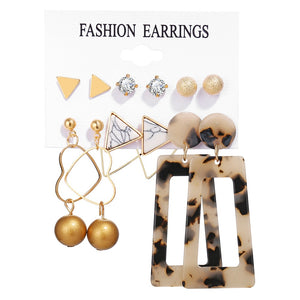 Earrings 6 piece set