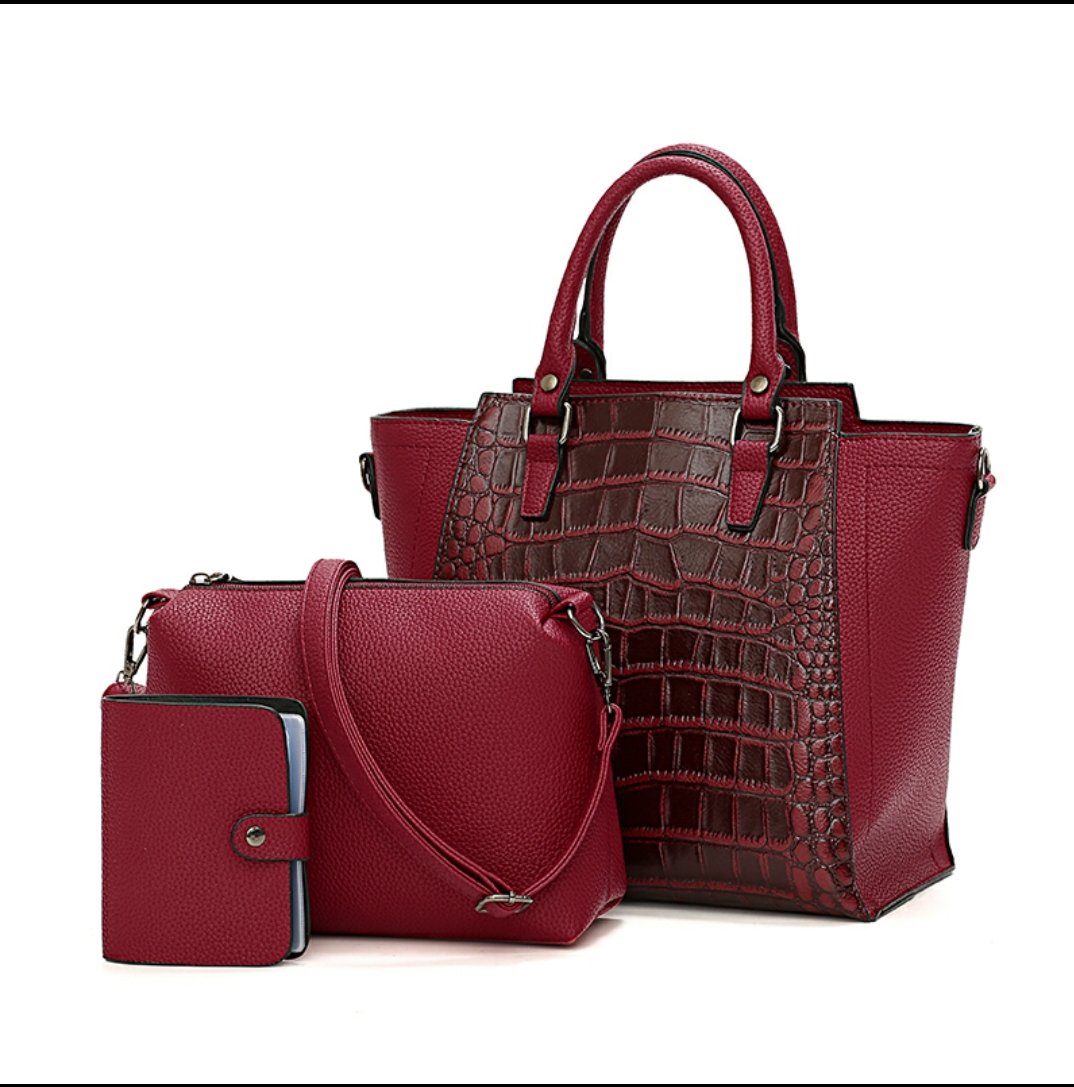 LEX 3 in 1 Leather Handbag Set