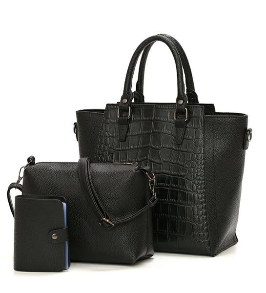 LEX 3 in 1 Leather Handbag Set