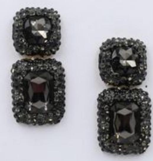 Vintage Gemstone Stud Earrings