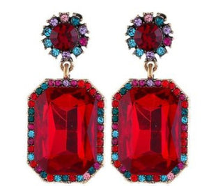 Retro Gemstone Earring