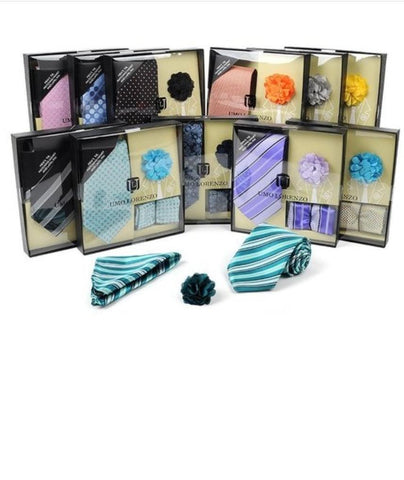 Tie, Pocket Square, and Lapel Pin set