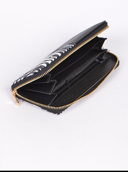 Half Black Half Zebra Wallet