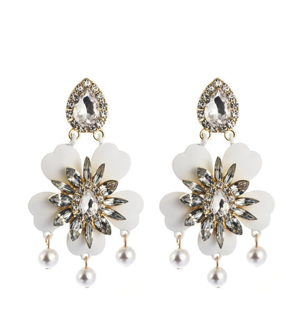 Floral Alloy Earrings